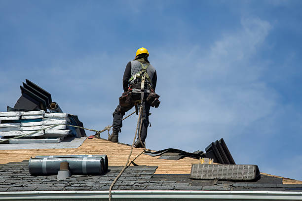Professional Gutter Installation technician working in Penns Grove, NJ